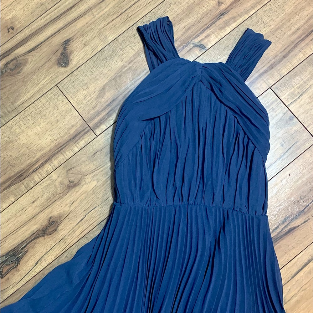 ASOS Blue Cross Back Bridesmaid Dress Size 4